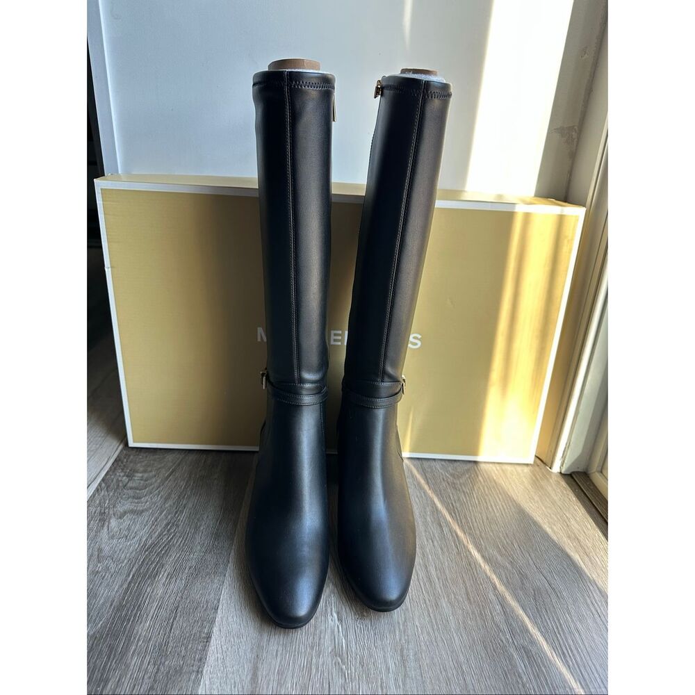 MICHAEL KORS Ella Block Heel Boot In Black US 8.5 $345 - Picture 5 of 13